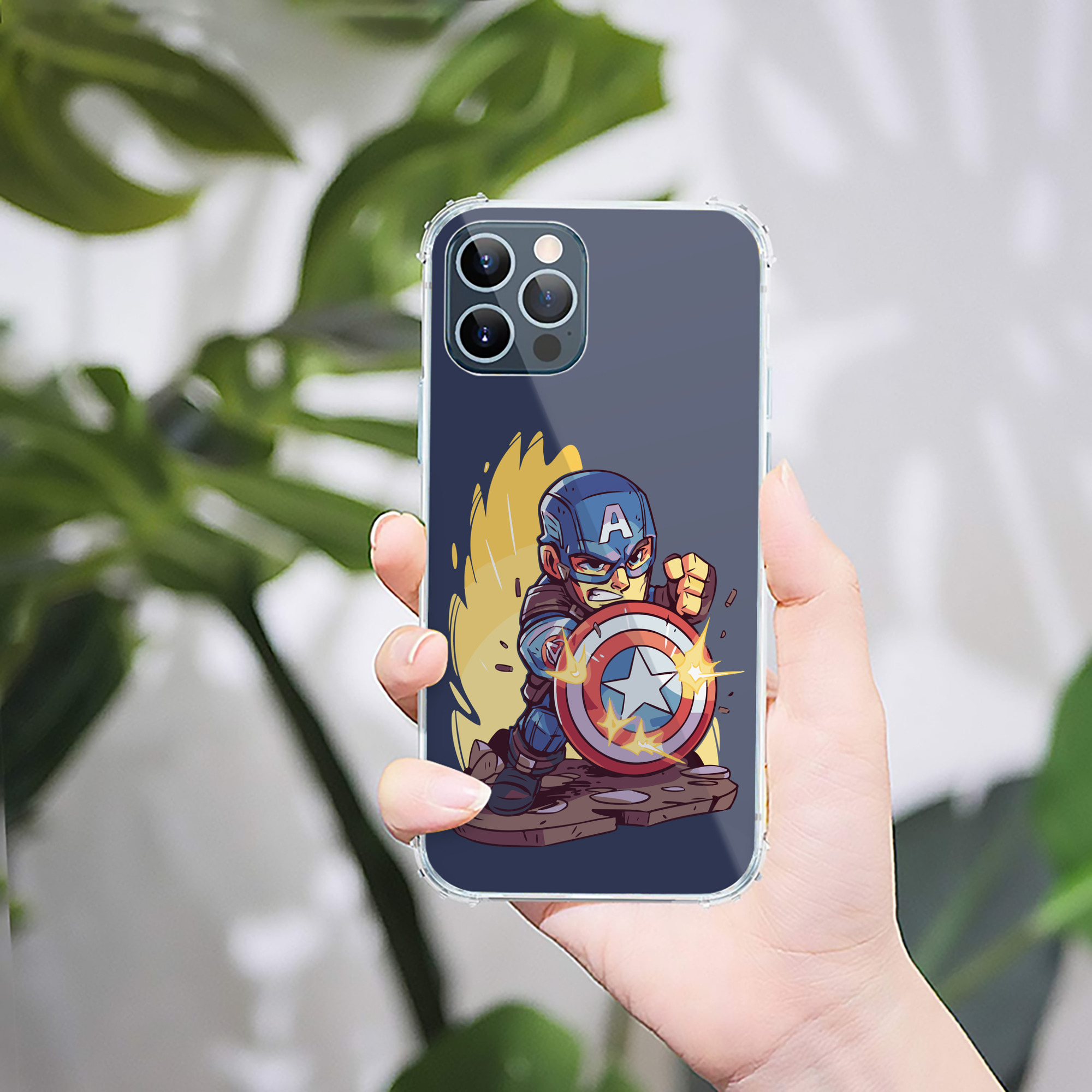（画像用） アベンジャーズ The Avengers 【iPhone 12シリーズ対応】透明スマホケース（クリアソフトケース）